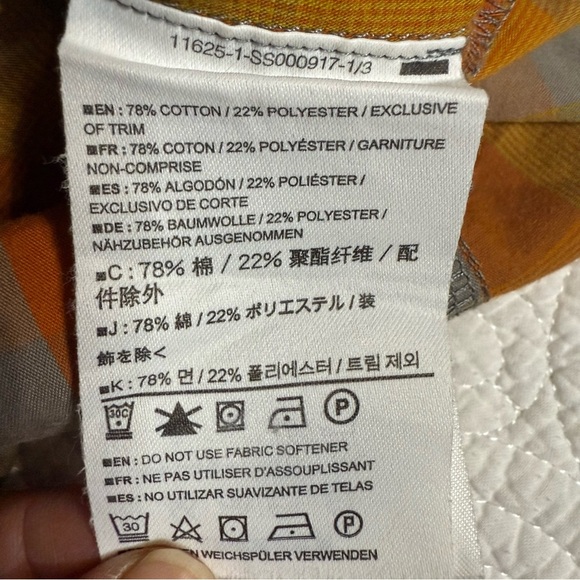 Arc'teryx Orange and Yellow Casual Button Down Shirt Cotton blend - Picture 10 of 11